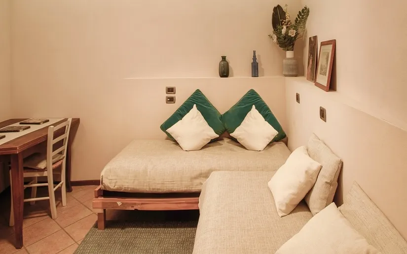 View of the double room in the flat