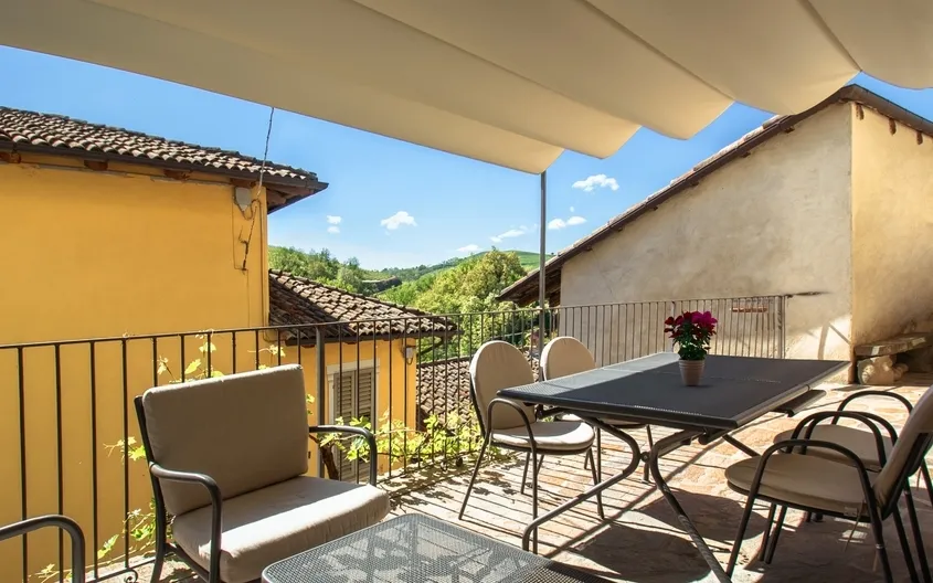 View of the terrace of the flat